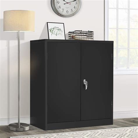 height of steel double door cabinet|Metal Office Storage Cabinets with Lockable Doors .